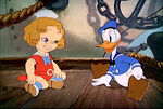 Donald meeting Shirley Temple in The Autograph Hound.