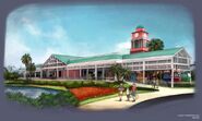 Caribbean Beach station concept art