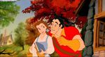 Belle trying to reject Gaston