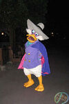 Darkwing posing for a photo at Hong Kong Disneyland.