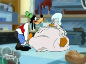 Goofy with Gus Goose