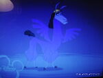 Kronk as a Llama with wings