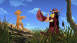 Kiara, Timon, and Pumbaa screaming