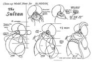 Model sheet of the Sultan.
