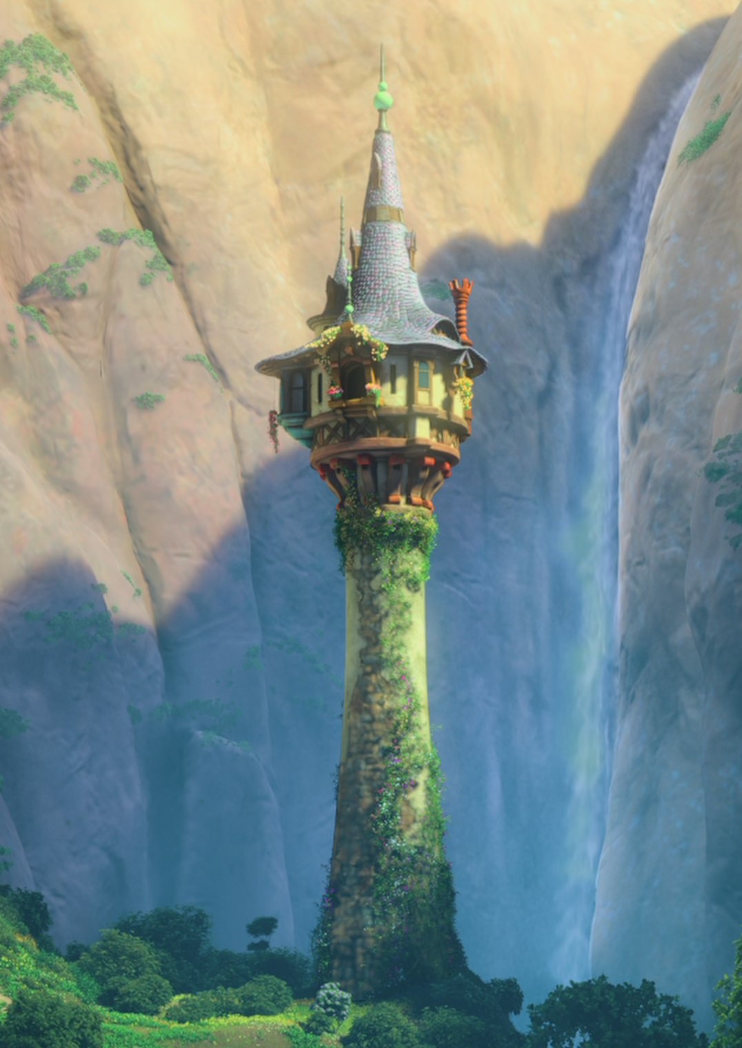 rapunzel painting in her tower