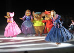 Jaq y Gus con el Hada Madrina, Suzy y Perla en Disney on Ice