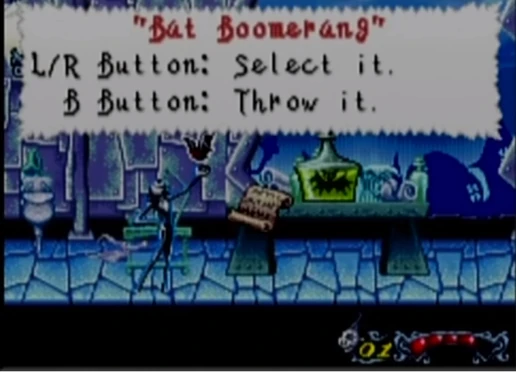 Bat Boomerang NBC The Pumpkin King GBA