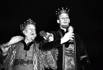 Conried (King Stefan) with Don Barclay (King Hubert) acting out for the Skumps sequence in Sleeping Beauty.