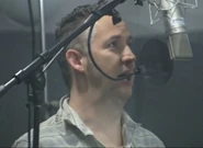 Harland Williams behind the scenes of Meet the Robinsons.