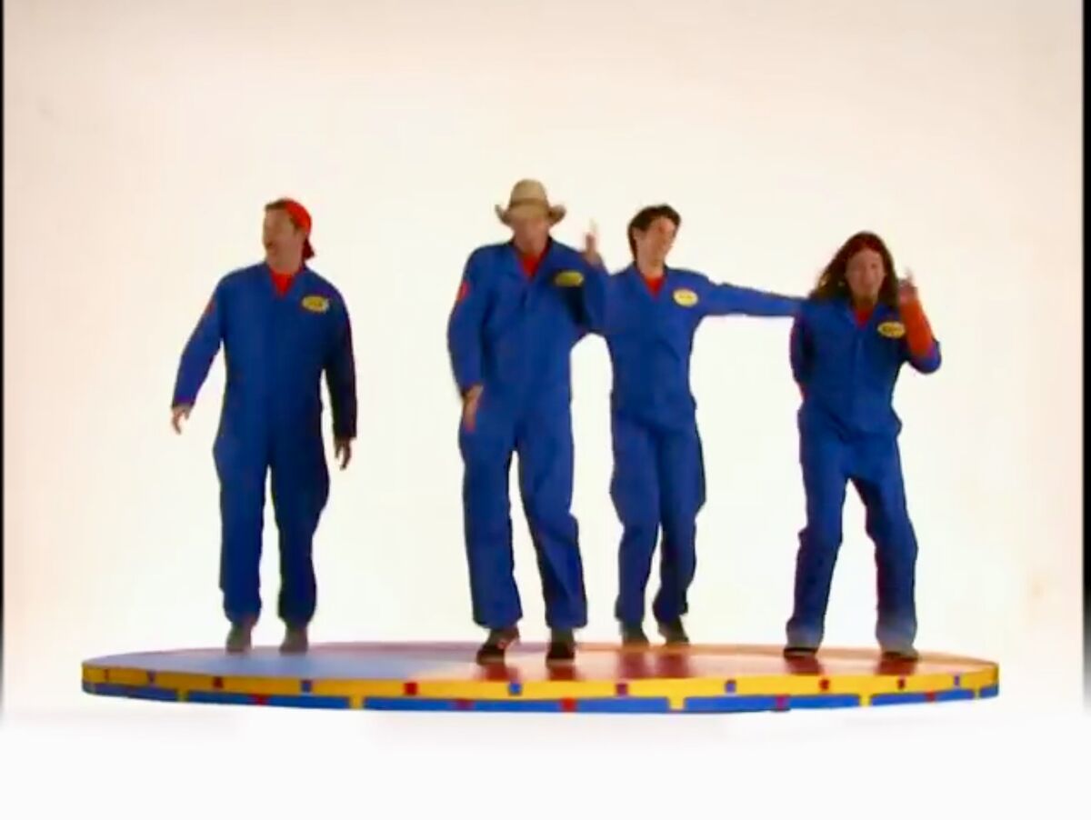 IMAGINATION MOVERS THEME LYRICS by IMAGINATION MOVERS: Everybody shout  what's the