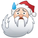 Santa Claus's emoji for Disney Emoji Blitz.