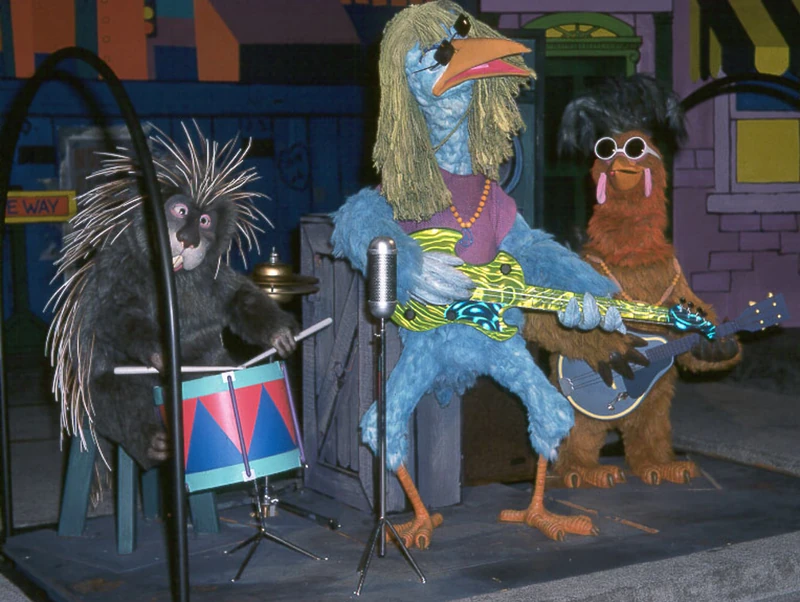 Porcupine, Rooster, and Stork
