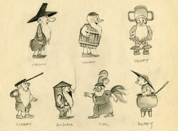SnowWhiteAndTheSevenDwarfs1937SevenDwarfsCharacterDesign1