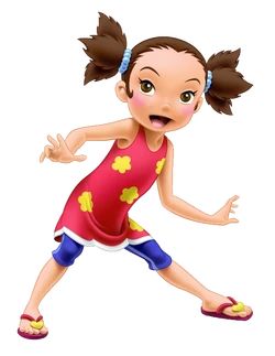 Yuna Kamihara replaces Lilo Pelekai as deuteragonist in this series.