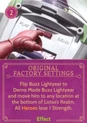 Original Factory Settings