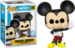 1187. Mickey Mouse (Pointing Up, Diamond Collection, in T-Shirt Bundle) (2023 Funko Shop Exclusive)