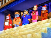 Gummadoon's Council of Gummies (Councillors Berrybaum in blue, and Wooddale in pink)