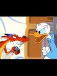 Mushu with Donald Duck at the House of Mouse