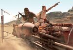 Rey and Chewie - Pasaana chase