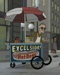 Stan Lee, como vendedor de hot dogs en Mission Marvel