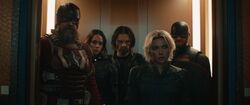 Thunderbolts* - Red Guardian, Ghost, Bucky, Yelena and U.S. Agent