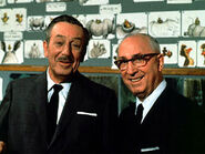 Roy samen met zijn broer Walt Disney.