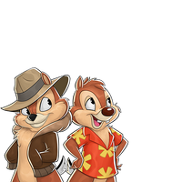 Chip and Dale as Rescue Rangers in 