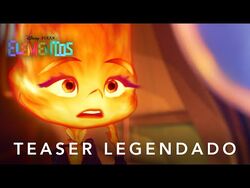 Elementos  Veja trailer da nova animação da Pixar com os 4 elementos