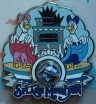 A Splash Mountain pin of the Geese Can-Can Dancers for A Piece of Disneyland Resort History in 2013.