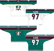 Mighty Ducks alternate jerseys 1997