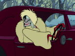 Cruella honks the horn