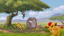 Rafiki en een deel van de wacht
