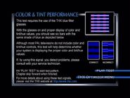 Color & Tint Performance menu