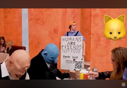 Thinknoodles Monster Restaurant Reaction Sign