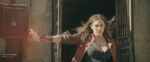 Scarlet Witch displaying her powers during the Battle of Sokovia.