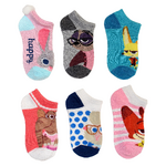 Zootopia Girls' 6-Pack No-Show Socks