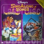 The 1992 laserdisc release, with Disney's Sing-Along Songs: Fun with Music (front)