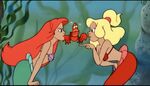 Princess Ariel and her sister Princess Arista arguing.