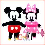 Mickey Mouse and Minnie Mouse