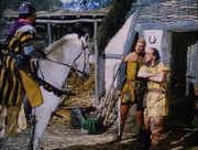 Scathelock arrested by the Sheriff of Nottingham