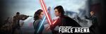 Kylo Ren on the banner of Star Wars: Force Arena.