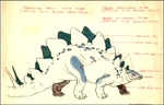 Production drawing of Stegosaurus
