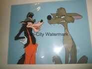 Big Bad Wolf and Coyote cel