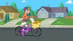 Candace on the bike