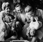 Walt with his wife, daughters, and grandson Christopher.