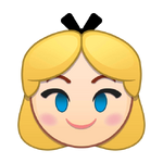 Alice's emoji for Disney Emoji Blitz