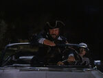 Blackbeard trying to commandeer Steve's car