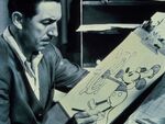 Walt drawing Mickey.