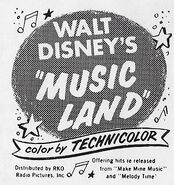 Music Land newspaper ad