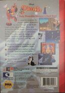 Back cover for Sega Genesis version